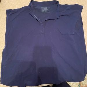 Collared scrub top (figs)